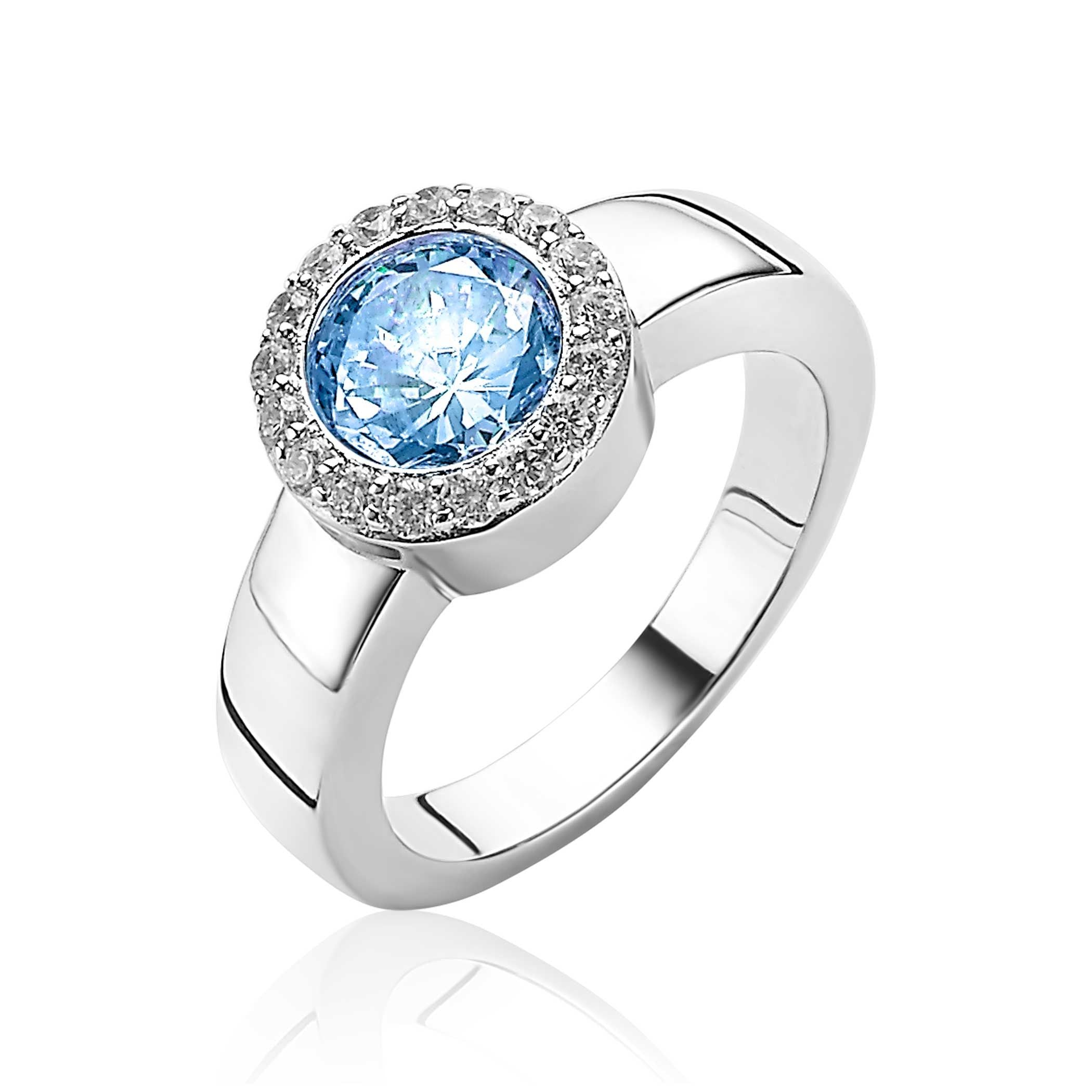 ZINZI Zilveren Ring met Zirkonia ZIR4