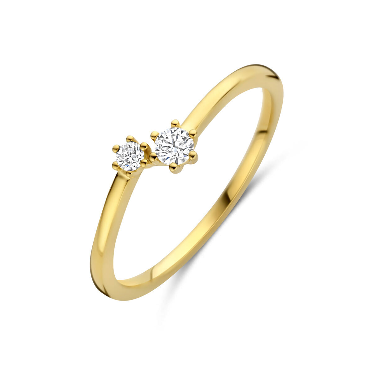 Fantasy Collection Ring diamant 0.11ct h si 14K geelgoud