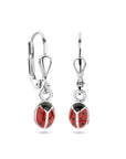 Zilver Gerhodineerd Oorhangers Lieveheersbeestje 1337157 - PansiteNederland.nl