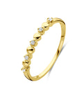 14K Geelgouden Ring Diamant 0.05Ct H Si 4034057