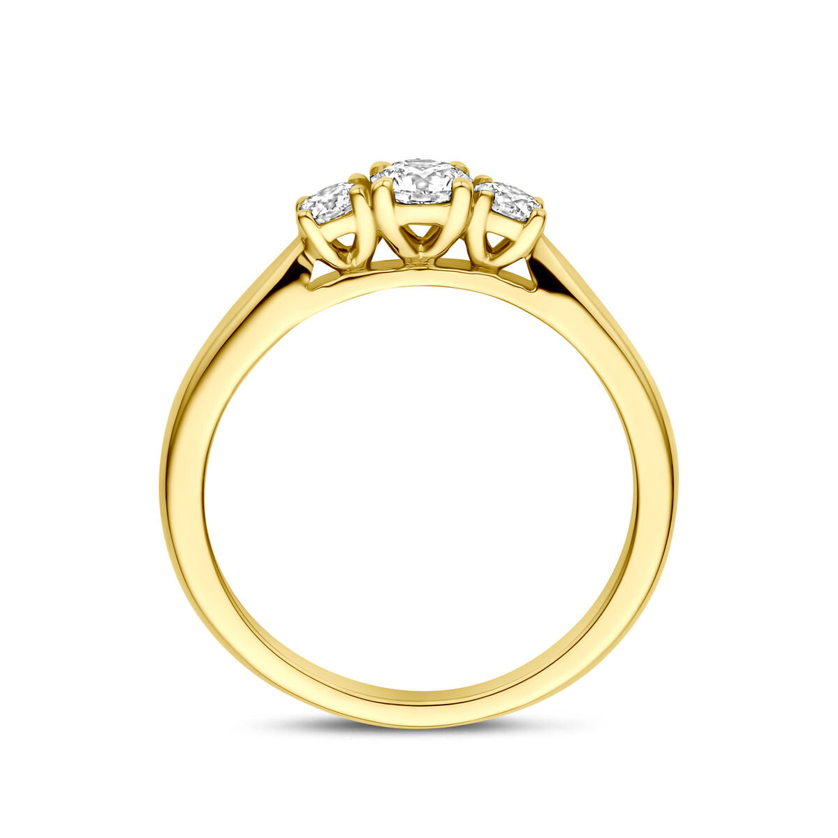 Fantasy Collection Ring lab grown diamant 0.45ct g vs 14K geelgoud