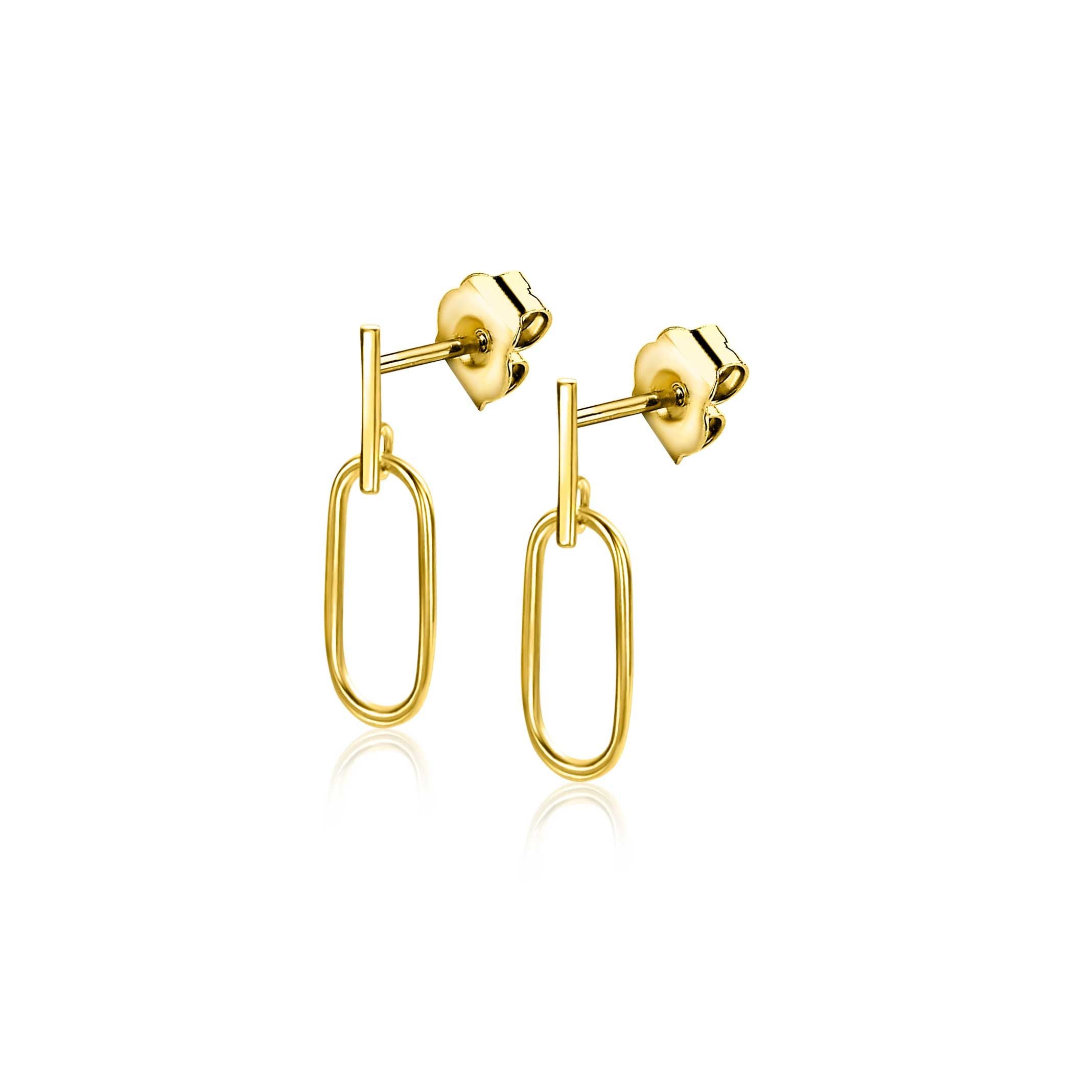 ZINZI 14K Gouden Oorknoppen ZGO415 oorbellen