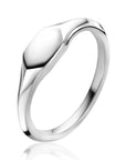 ZINZI zilveren monogram ring in glanzende zeshoekvorm (5,5mm) ZIR2437 - PansiteNederland.nl
