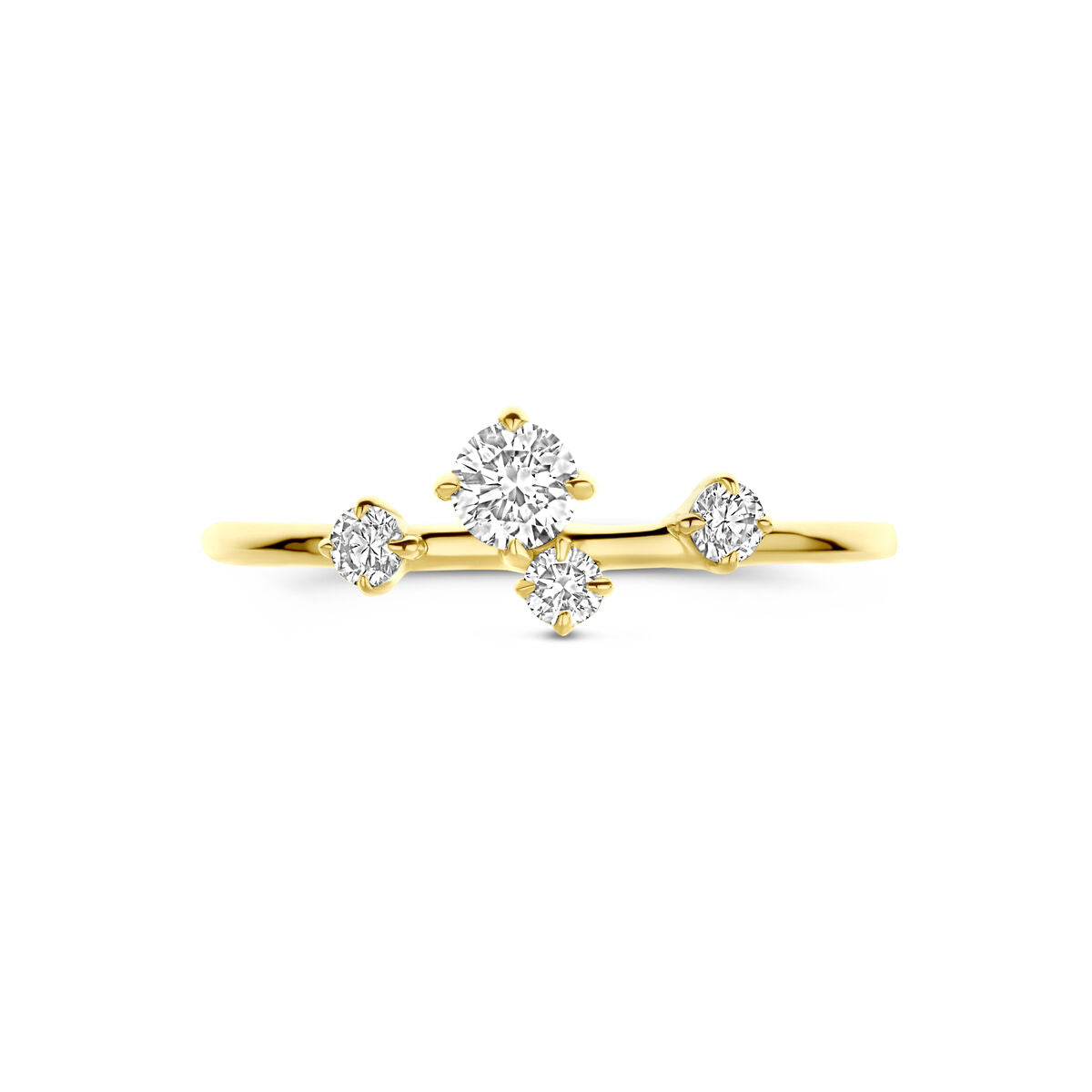 Fantasy Collection Ring lab grown diamant 0.33ct h si 14K geelgoud