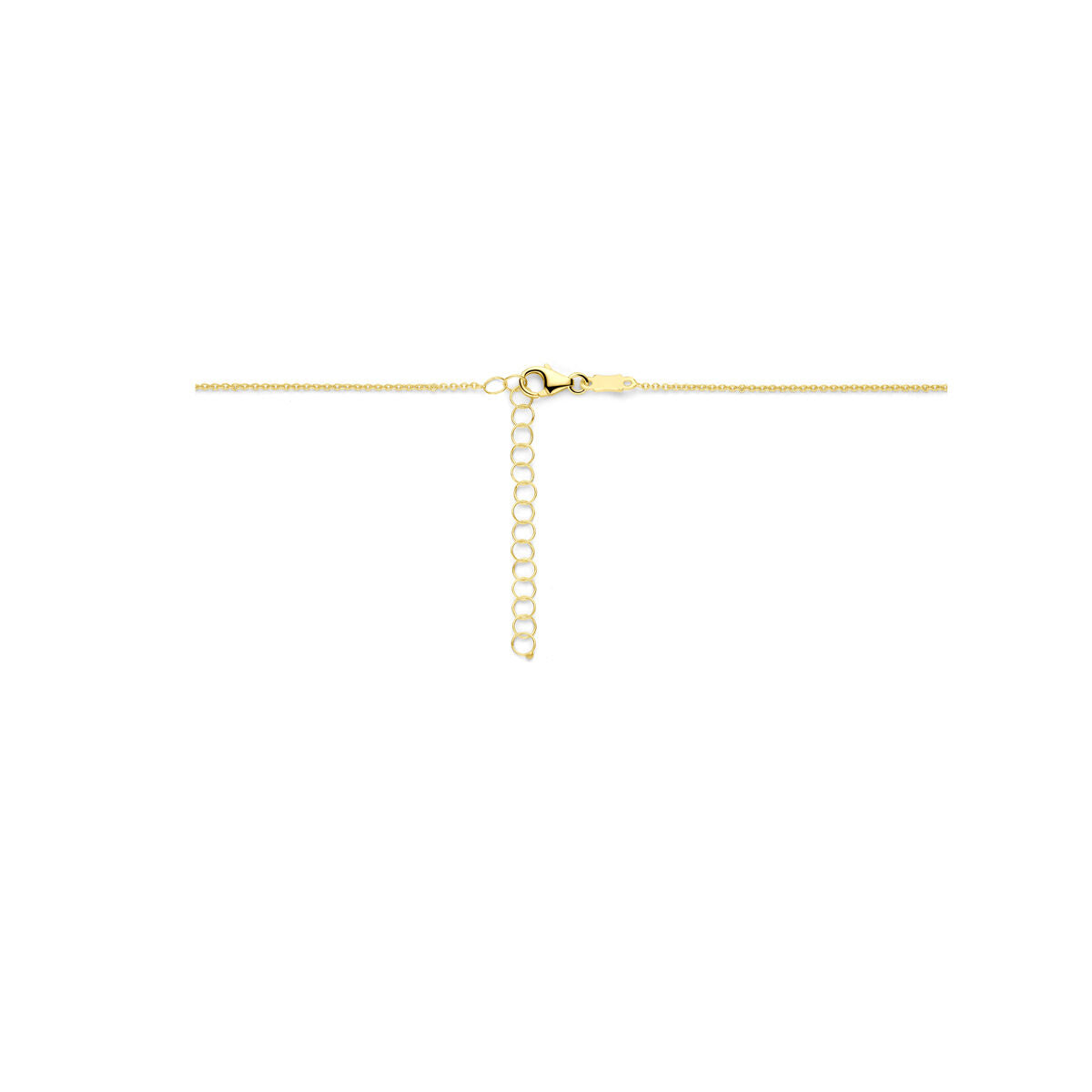 Fantasy Collection Collier hartje diamant 0.02ct h si 40 + 4 cm 14K geelgoud