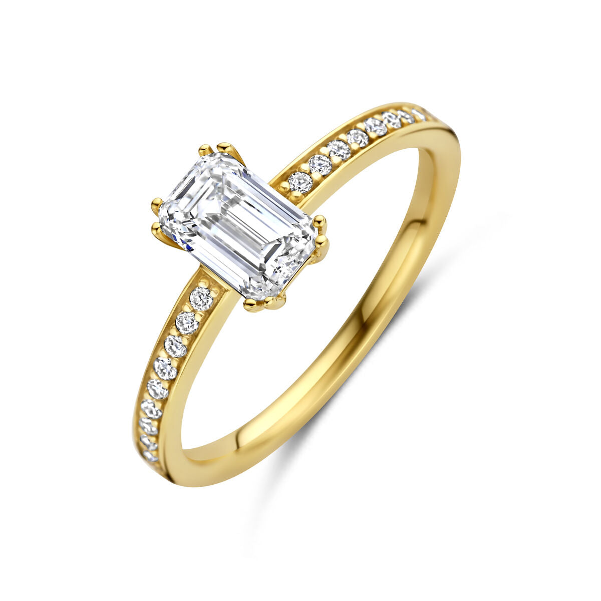 Fantasy Collection Ring lab grown diamant 1.02ct f vs 14K geelgoud