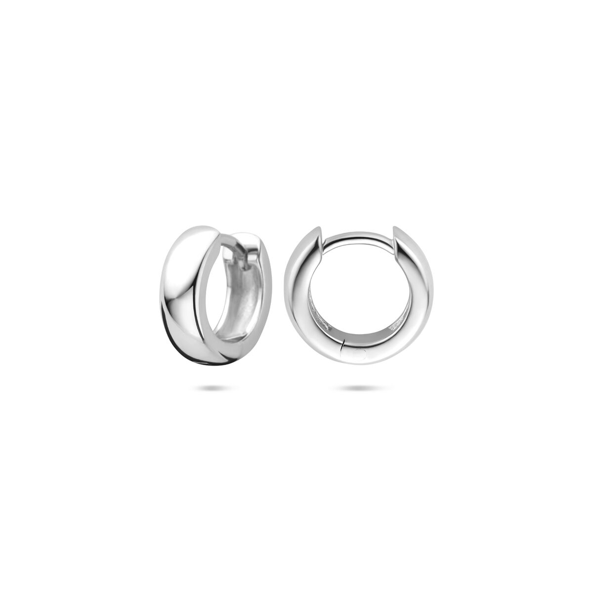 Zilveren gerhodineerde klapoorringen 10,5 mm - 1340881