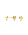 14K geelgouden oorknoppen 5 mm - 4034242
