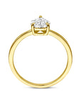 14K Geelgouden ring zirkonia 4034069