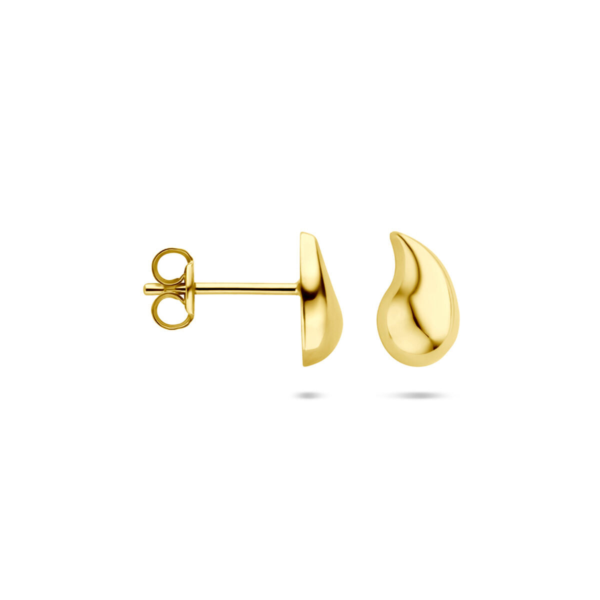 14K geelgouden oorknoppen druppel 8,5 mm - 4034089