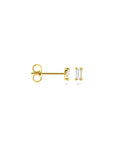 14K geelgouden oorknoppen zirkonia 3,5 mm - 4034093