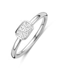 Zilveren Gerhodineerde Ring Zirkonia 1340916