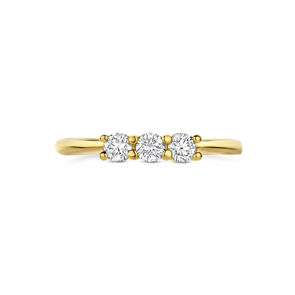 Fantasy Collection Trilogie ring lab grown diamant 0.30ct g vs 14K geelgoud