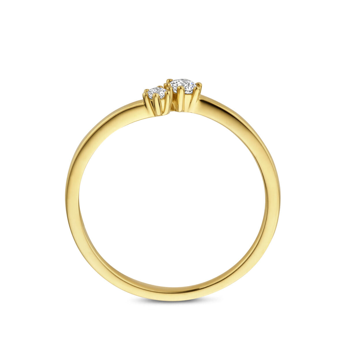 Fantasy Collection Ring diamant 0.11ct h si 14K geelgoud