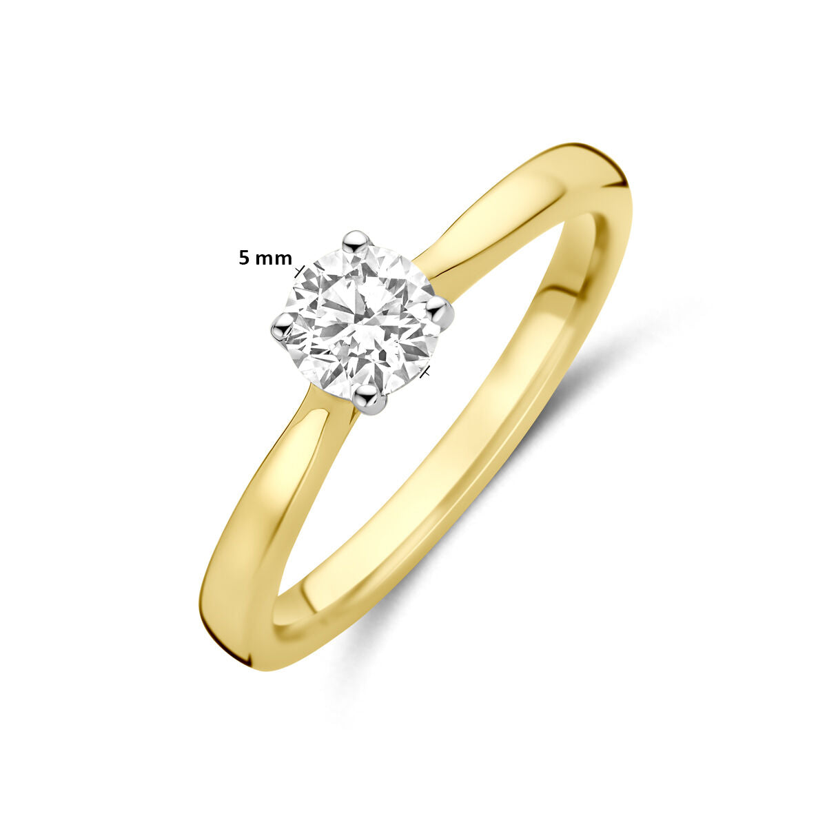 Fantasy Collection Ring lab grown diamant 0.50ct h si 14K bicolor goud