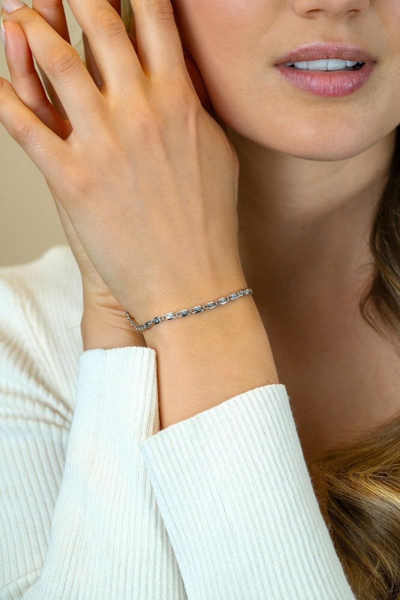 ZINZI Zilveren Armband 18-20 cm - ZIA2712