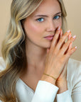 ZINZI gold plated scroll armband met dubbele krulschakel 3mm 17-20cm ZIA2712G