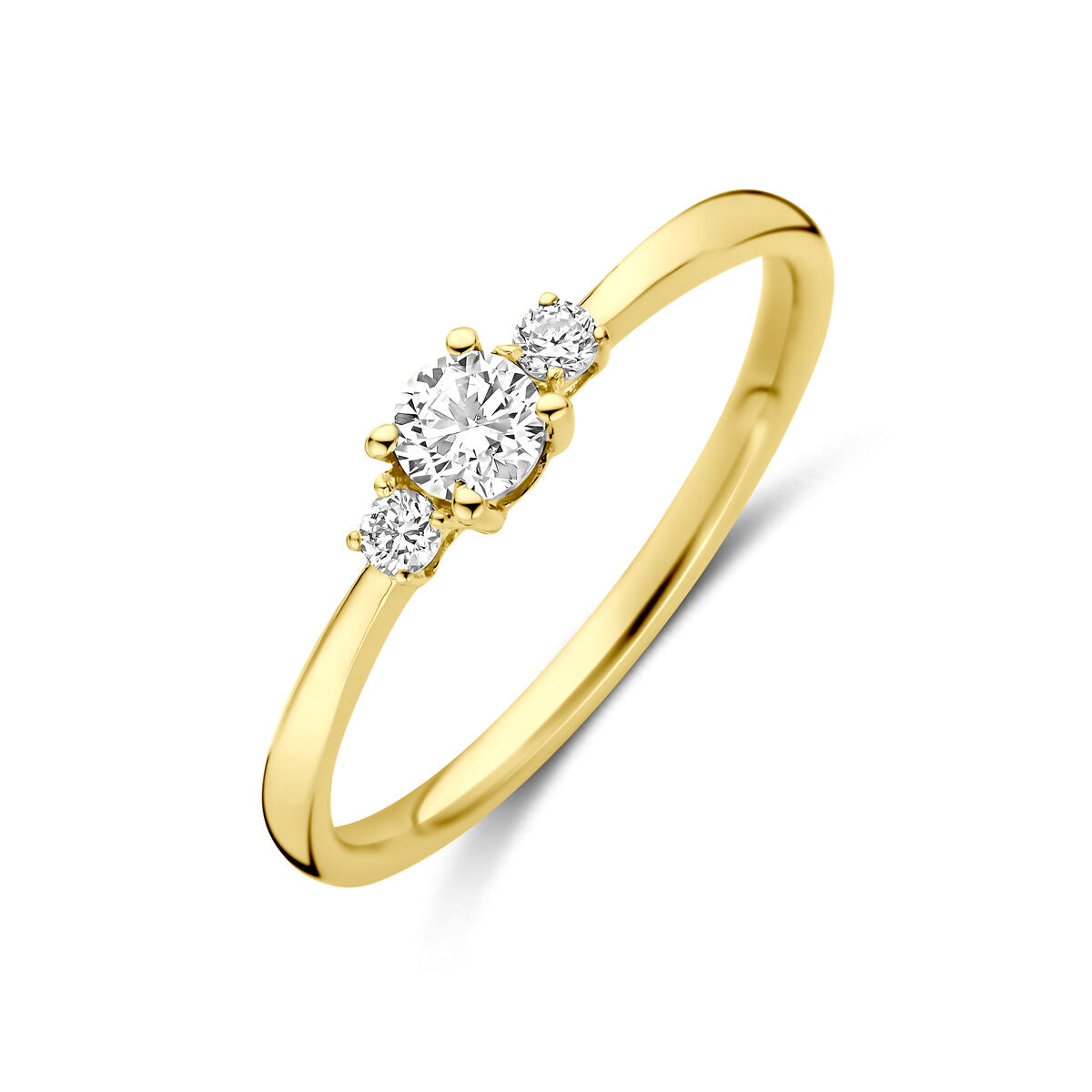 Fantasy Collection Ring lab grown diamant 0.25ct h si 14K geelgoud