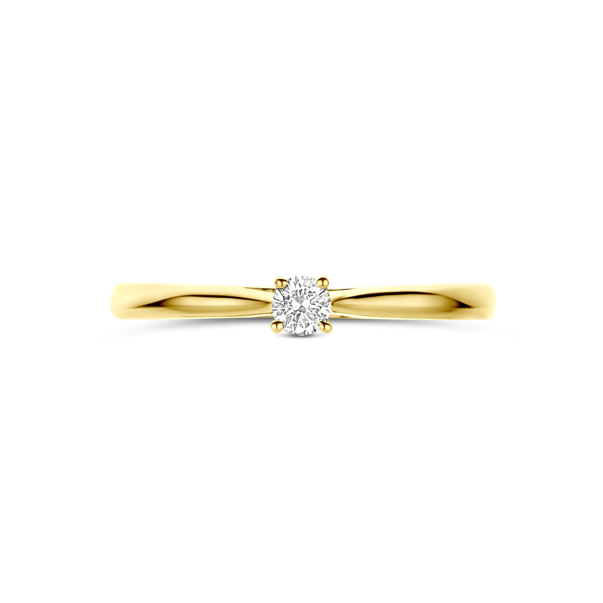 Fantasy Collection Ring lab grown diamant 0.10ct h si 14K geelgoud