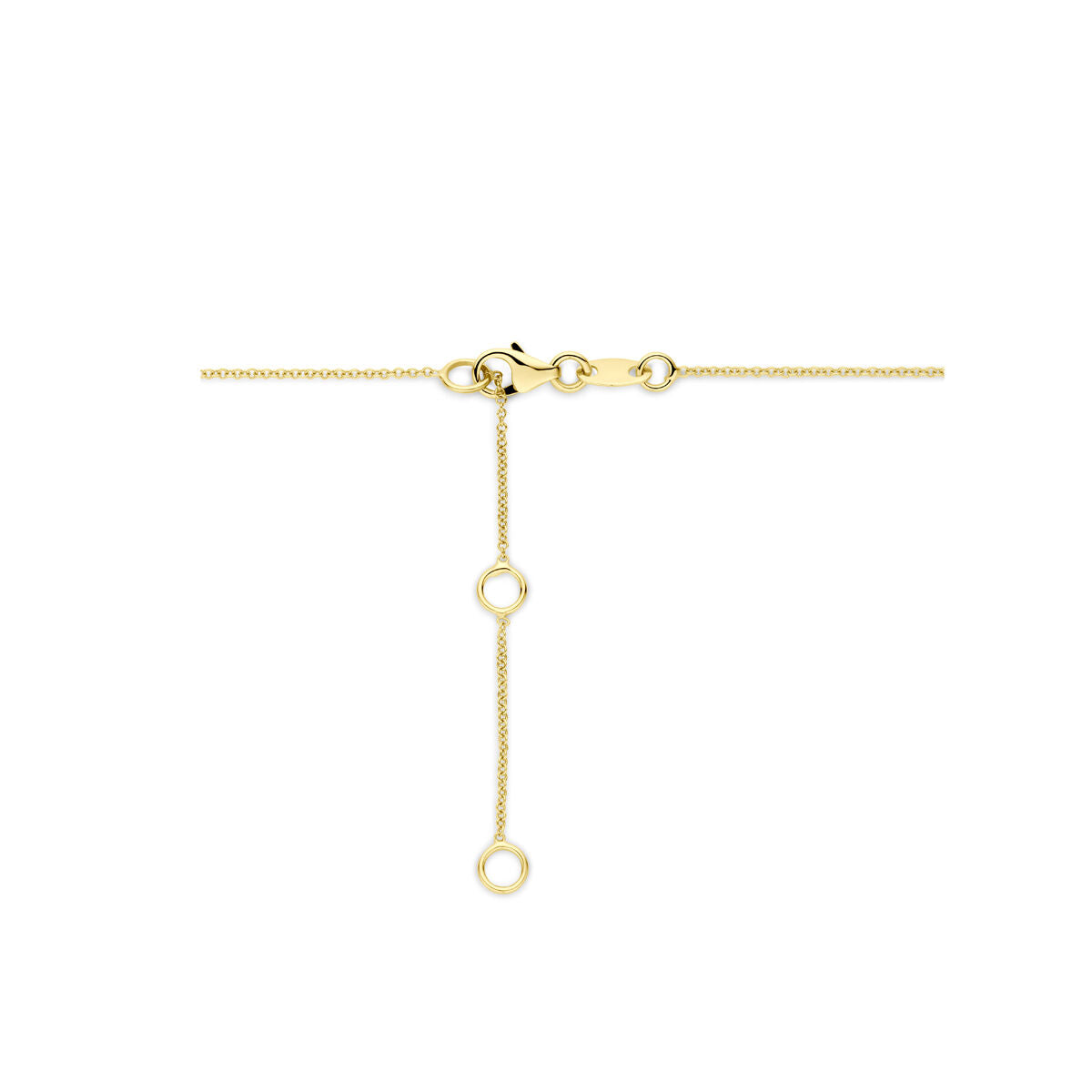 Fantasy Collection Collier diamant 0.07ct h si 41 - 43 - 45 cm 14K geelgoud