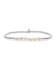 Sparkling Jewels Armband Pearl Universe - Silver 3mm SB-PEARL-3MM-LINE
