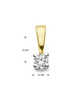 14K Bicolor Gouden Hanger | Hanger Diamant h si | 4208894 - PansiteNederland.nl
