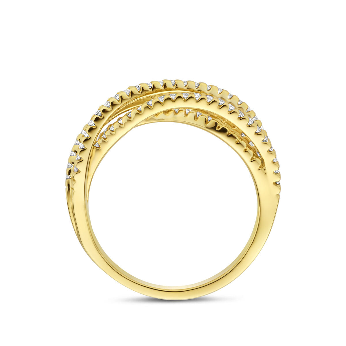 Fantasy Collection Ring diamant 0.34ct h si 14K geelgoud
