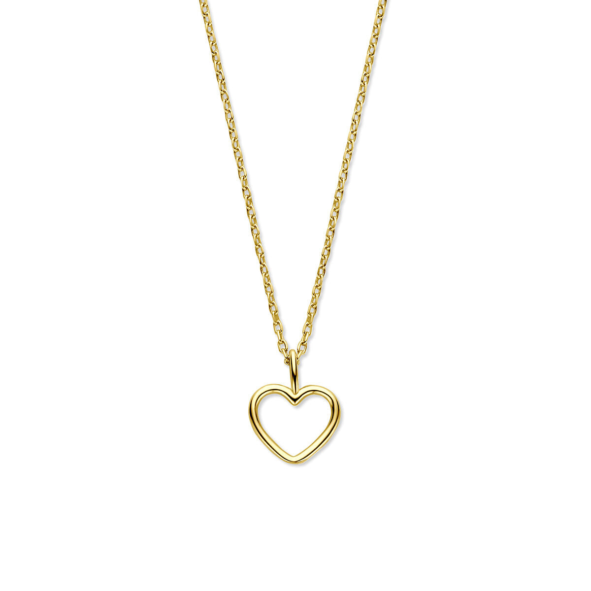 Fantasy Collection Collier hartje 41 - 43 - 45 cm 14K geelgoud