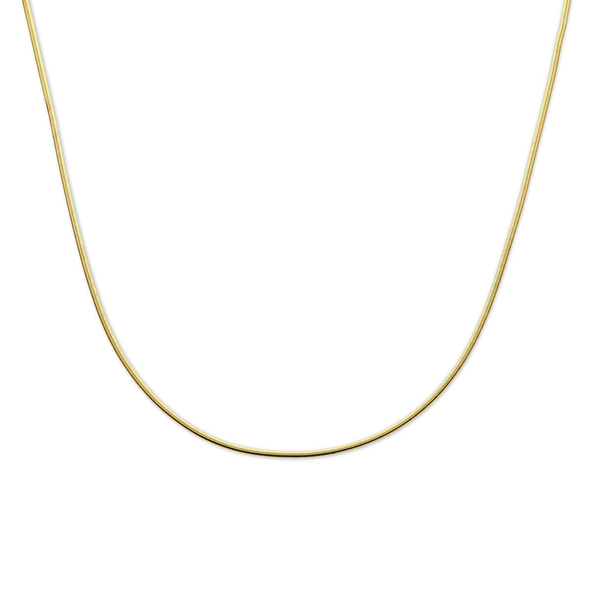 Fantasy Collection Collier gourmette 2 mm 40 + 4 cm 3 micron zilver verguld