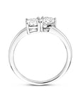 Zilveren Gerhodineerde Ring Toi-Et-Moi Zirkonia 1340926