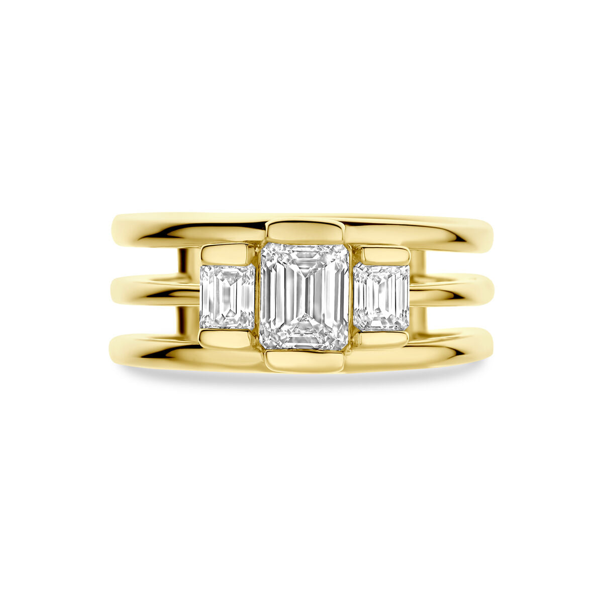 Fantasy Collection Ring lab grown diamant 1.50ct h si 14K geelgoud
