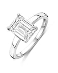 Zilveren Gerhodineerde Ring Zirkonia 1340921