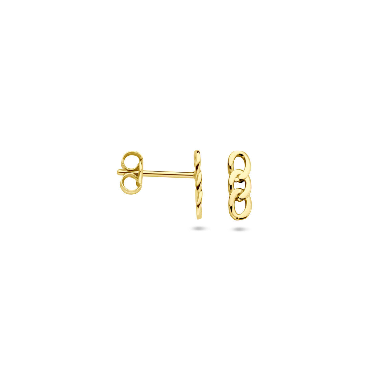 14K geelgouden oorknoppen schakel 8,5 mm - 4034247