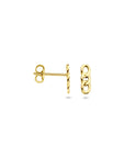 14K geelgouden oorknoppen schakel 8,5 mm - 4034247