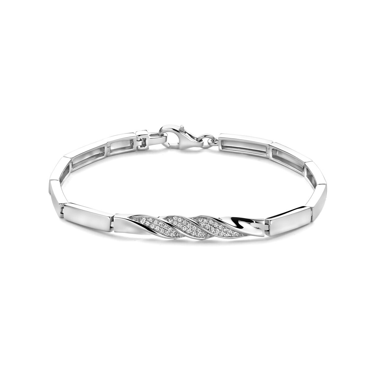 Fantasy Collection Armband zirkonia 5,7 mm 18,5 cm zilver