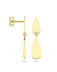 14K geelgouden oorhangers druppel 30 mm - 4033473