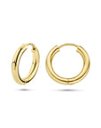 9K Geelgouden 9k oorringen 15 mm - 8000158