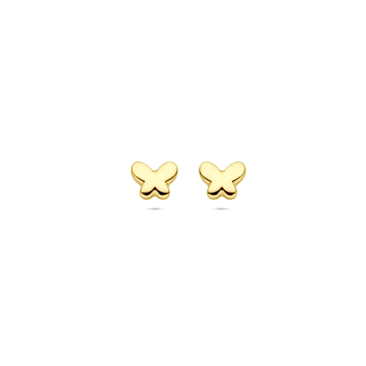 14K geelgouden oorknoppen vlinder 5 mm - 4033470