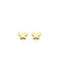 14K geelgouden oorknoppen vlinder 5 mm - 4033470