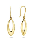 14K geelgouden oorhangers franse haak 40 mm - 4034296