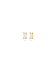 14K geelgouden oorknoppen zirkonia 3,5 mm - 4034093