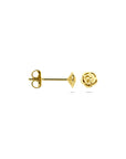 14K geelgouden oorknoppen bloem 4 mm - 4034132