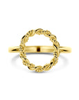 14K Geelgouden Ring Rondje Gedraaid 4034341