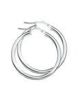 Zilver Gerhodineerd Oorringen 3,0 MM Ronde Buis 1317512 - PansiteNederland.nl