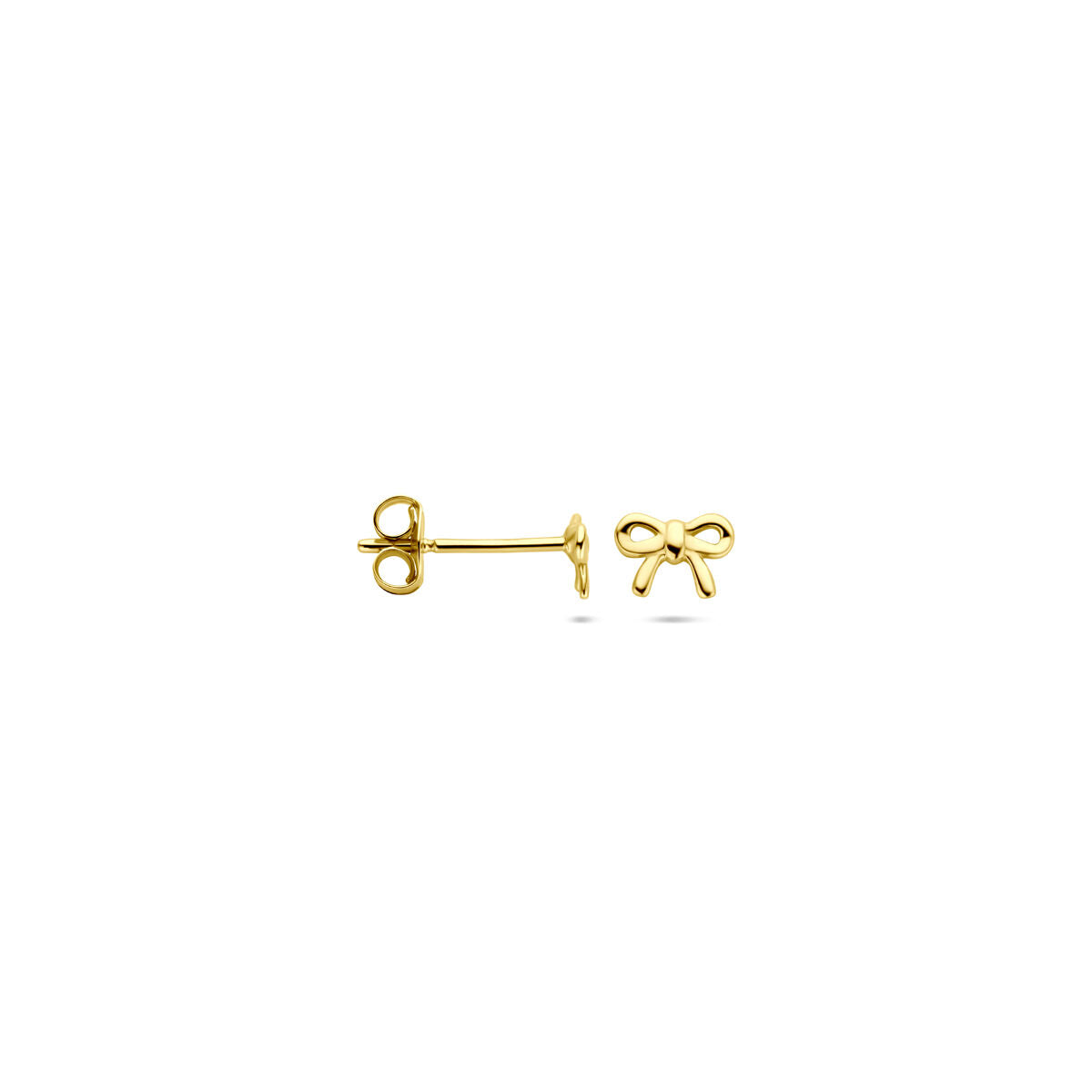 14K geelgouden oorknoppen strik 3,5 mm - 4034130