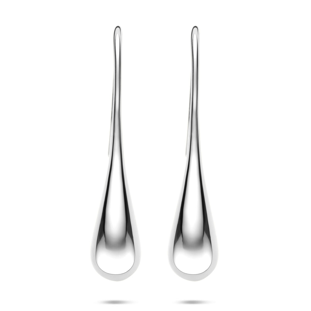 Zilveren gerhodineerde oorhangers franse haak 38 mm - 1341189