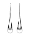 Zilveren gerhodineerde oorhangers franse haak 38 mm - 1341189