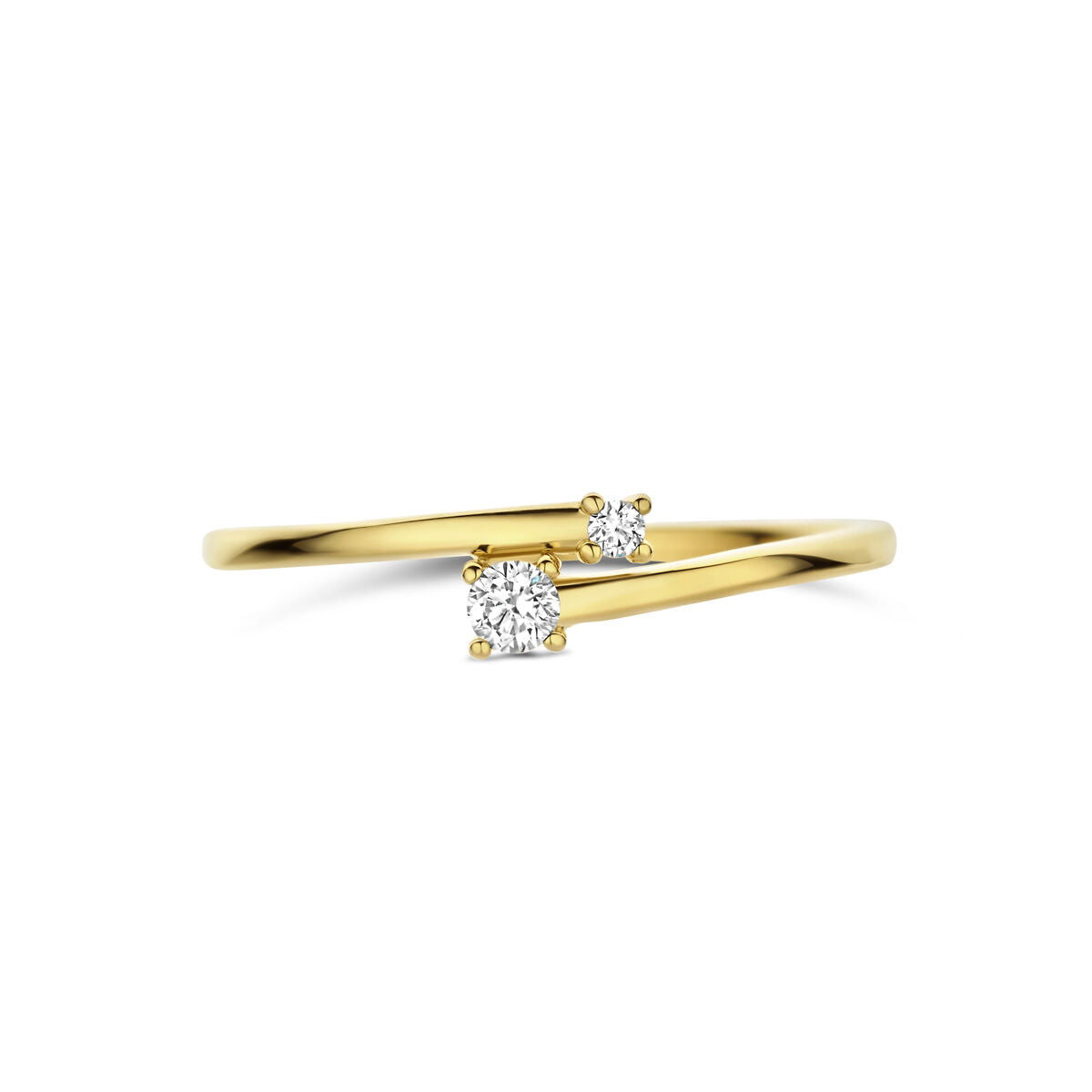 Fantasy Collection Ring diamant 0.07ct h si 14K geelgoud