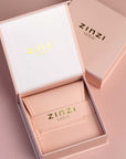 Zinzi Gold 14 krt gouden graveerplaat in rechthoeksvorm van 20 x 13mm en met chique witgouden parelrand ZGH365-20 (zonder collier) - PansiteNederland.nl