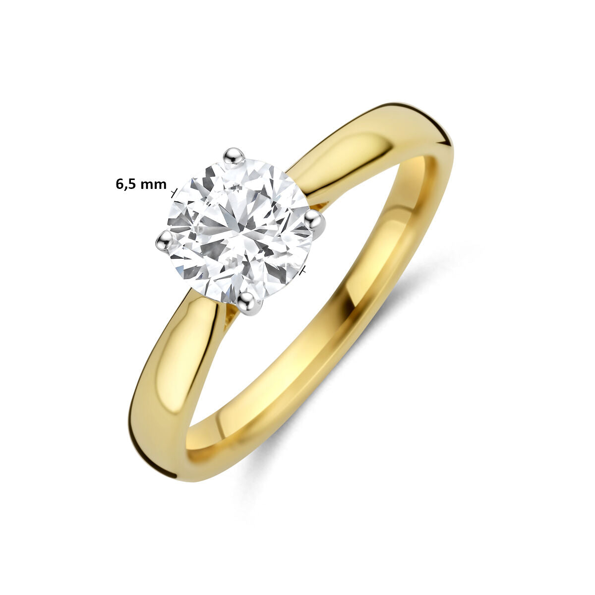 Fantasy Collection Ring lab grown diamant 1.00ct h si 14K bicolor goud